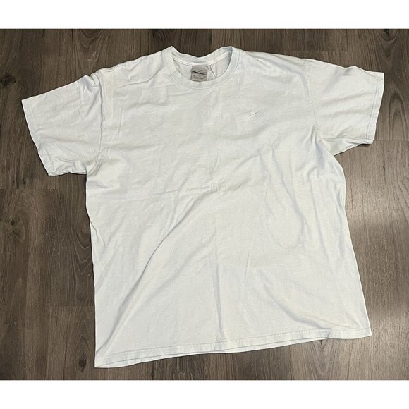 Vintage Nike Mini Swoosh Essential T Shirt Blue Silver Tag 2XL Tee - Picture 1 of 9
